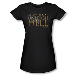 Gladiator - Womens Unleash Hell T-Shirt In Black