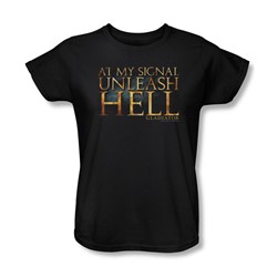 Gladiator - Womens Unleash Hell T-Shirt In Black