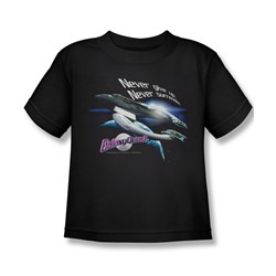 Galaxy Quest - Little Boys Never Surrender T-Shirt In Black