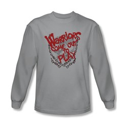 Warriors - Mens Come Out And Play Long Sleeve Shirt In Silver