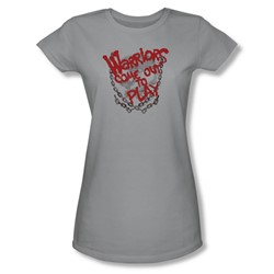Warriors - Womens Come Out And Play T-Shirt In Silver