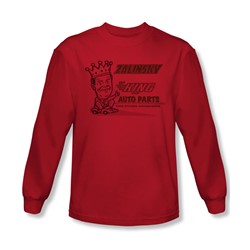 Tommy Boy - Mens Zalinsky Auto Long Sleeve Shirt In Red