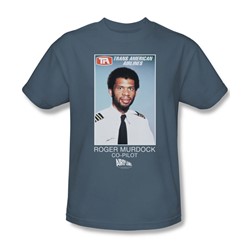 Airplane - Mens Roger Murdock T-Shirt In Slate