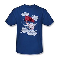 Airplane - Mens Picked The Wrong Day T-Shirt In Royal