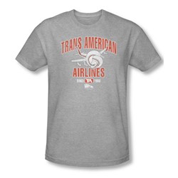 Airplane - Mens Trans American T-Shirt In Heather
