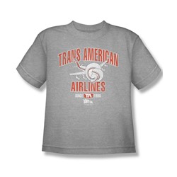 Airplane - Big Boys Trans American T-Shirt In Heather