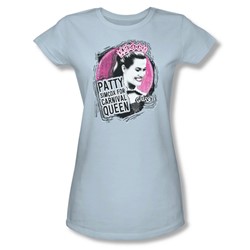 Grease - Womens Carnival Queen T-Shirt In Light Blue