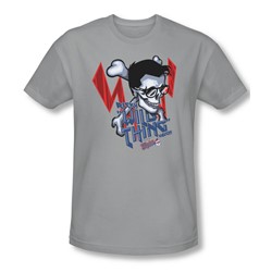 Major League - Mens Wild Skull T-Shirt In Silver