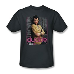 Pretty In Pink - Mens Just Duckie T-Shirt In Charcoal