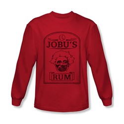 Major League - Mens Jobu'S Rum Long Sleeve Shirt In Red