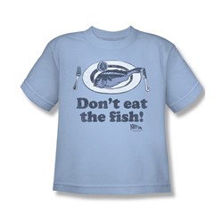 Airplane - Big Boys Don'T Eat The Fish T-Shirt In Light Blue