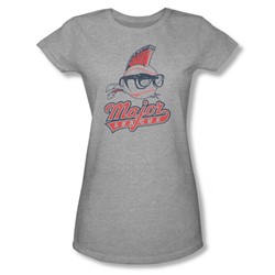 Major League - Womens Vintage Logo T-Shirt In Heather