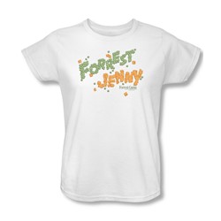 Forrest Gump - Womens Peas And Carrots T-Shirt In White