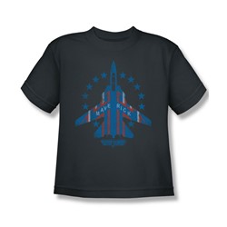 Top Gun - Big Boys Maverick T-Shirt In Charcoal