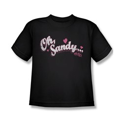Grease - Big Boys Oh Sandy T-Shirt In Black