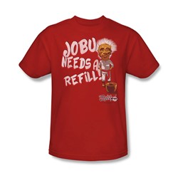 Major League - Mens Jobu Needs A Refill T-Shirt In Cardinal
