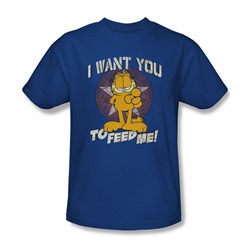Garfield - Mens I Want You T-Shirt In Royal