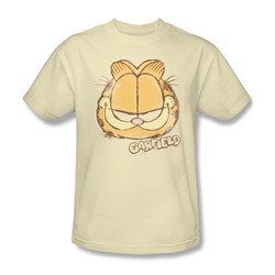 Garfield - Mens Water Color Cat T-Shirt In Cream