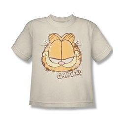 Garfield - Big Boys Water Color Cat T-Shirt In Cream