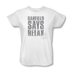 Garfield - Womens Relax T-Shirt In White