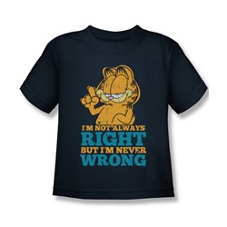 Garfield - Little Boys Never Wrong T-Shirt In Navy