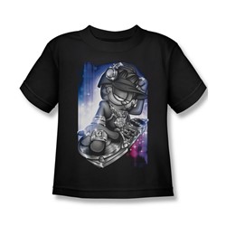 Garfield - Little Boys Dj Lazy T-Shirt In Black