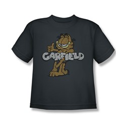 Garfield - Big Boys Retro Garf T-Shirt In Charcoal