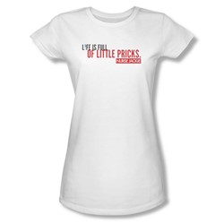 Nurse Jackie - Womens Life Is Full T-Shirt In White