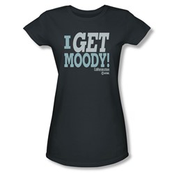 Californication - Womens I Get Moody T-Shirt In Charcoal