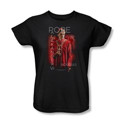 Borgias - Womens Pope Alexander Vi T-Shirt In Black