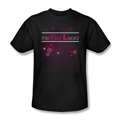 The Real L Word - Mens Flashy Logo T-Shirt In Black