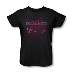 The Real L Word - Womens Flashy Logo T-Shirt In Black
