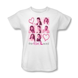 The Real L Word - Womens Hearts T-Shirt In White
