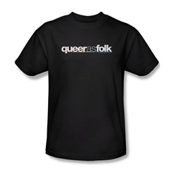 Queer As Folk - Mens Logo T-Shirt In Black