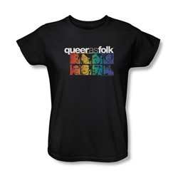 Queer As Folk - Womens Cast T-Shirt In Black