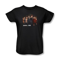 Queer As Folk - Womens Title T-Shirt In Black