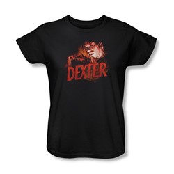 Dexter - Womens Drawing T-Shirt In Black