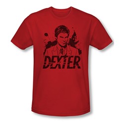 Dexter - Mens Splatter Dex T-Shirt In Red