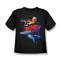 Star Trek - Little Boys Tng 25 T-Shirt In Black