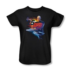 Star Trek - Womens Tng 25 T-Shirt In Black