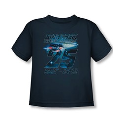 Star Trek - Toddler Enterprise 25 T-Shirt In Navy