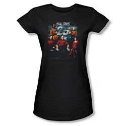 Star Trek - Womens 25Th Anniversary Crew T-Shirt In Black