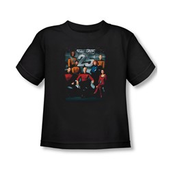 Star Trek - Toddler 25Th Anniversary Crew T-Shirt In Black