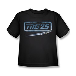 Star Trek - Little Boys Tng 25 Enterprise T-Shirt In Black