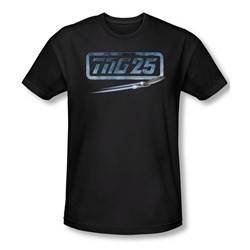 Star Trek - Mens Tng 25 Enterprise T-Shirt In Black