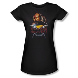 Star Trek - Womens Good Day To Die T-Shirt In Black