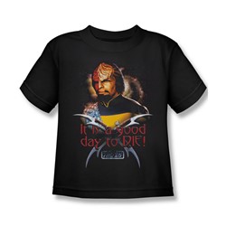Star Trek - Little Boys Good Day To Die T-Shirt In Black