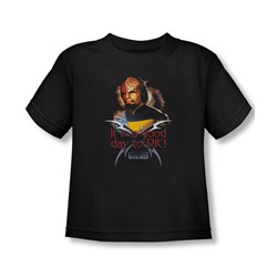 Star Trek - Toddler Good Day To Die T-Shirt In Black