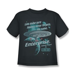 Star Trek - Little Boys Never Forget T-Shirt In Charcoal