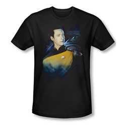 Star Trek - Mens Data 25Th T-Shirt In Black